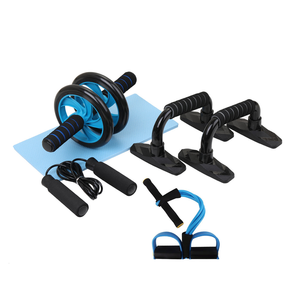 5-in-1 Ab Wheel Roller Kit – Core & Full Body Home Gym Set